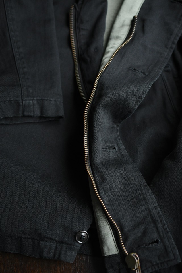 A.PRESSE / Vintage US NAVY N-4 Deck Jacket (Black)