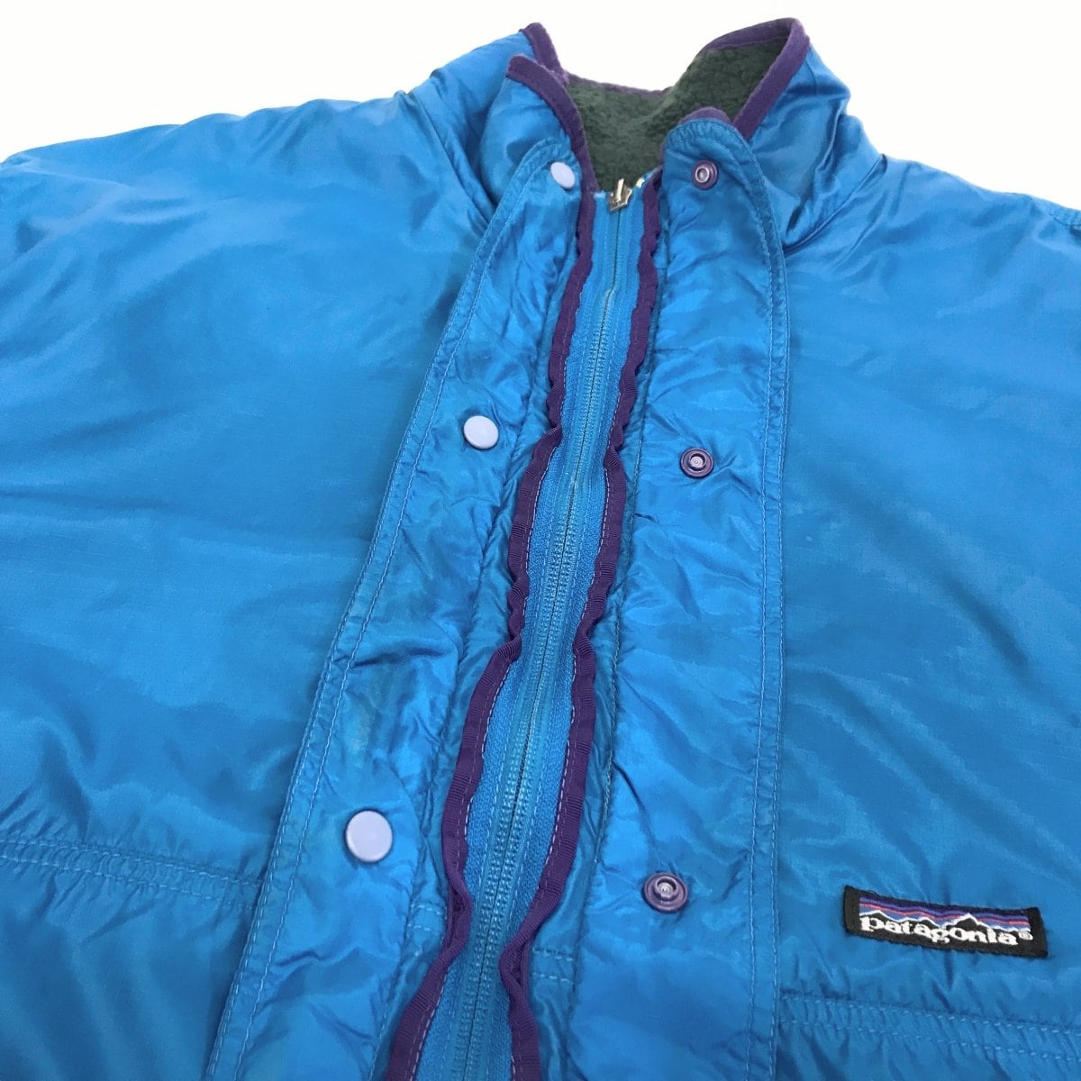 patagonia ハーフジップ フリース グレー/ターコイズ がる patagonia ハーフジップ フリース グレー/ターコイズ がる