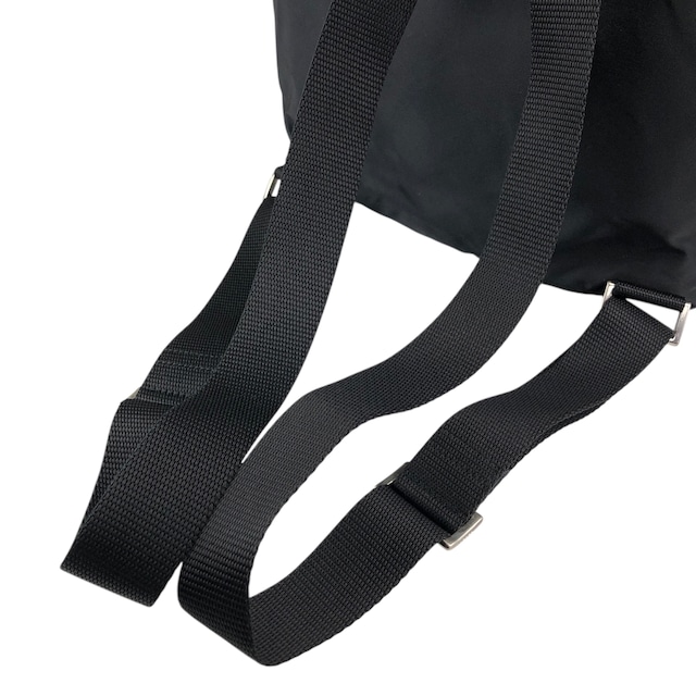 PRADA プラダ バックパック ブラック トライアングルロゴ ナイロン ダブルポケット vintage ヴィンテージ オールド 5emm2a