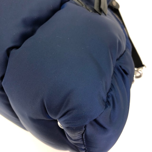 PRADA　プラダ　テスート　ボンバー　2WAY　ミニボストン　BL0881　ナイロン　ショルダーバッグ　ハンドバッグ　ネイビー　2enjde