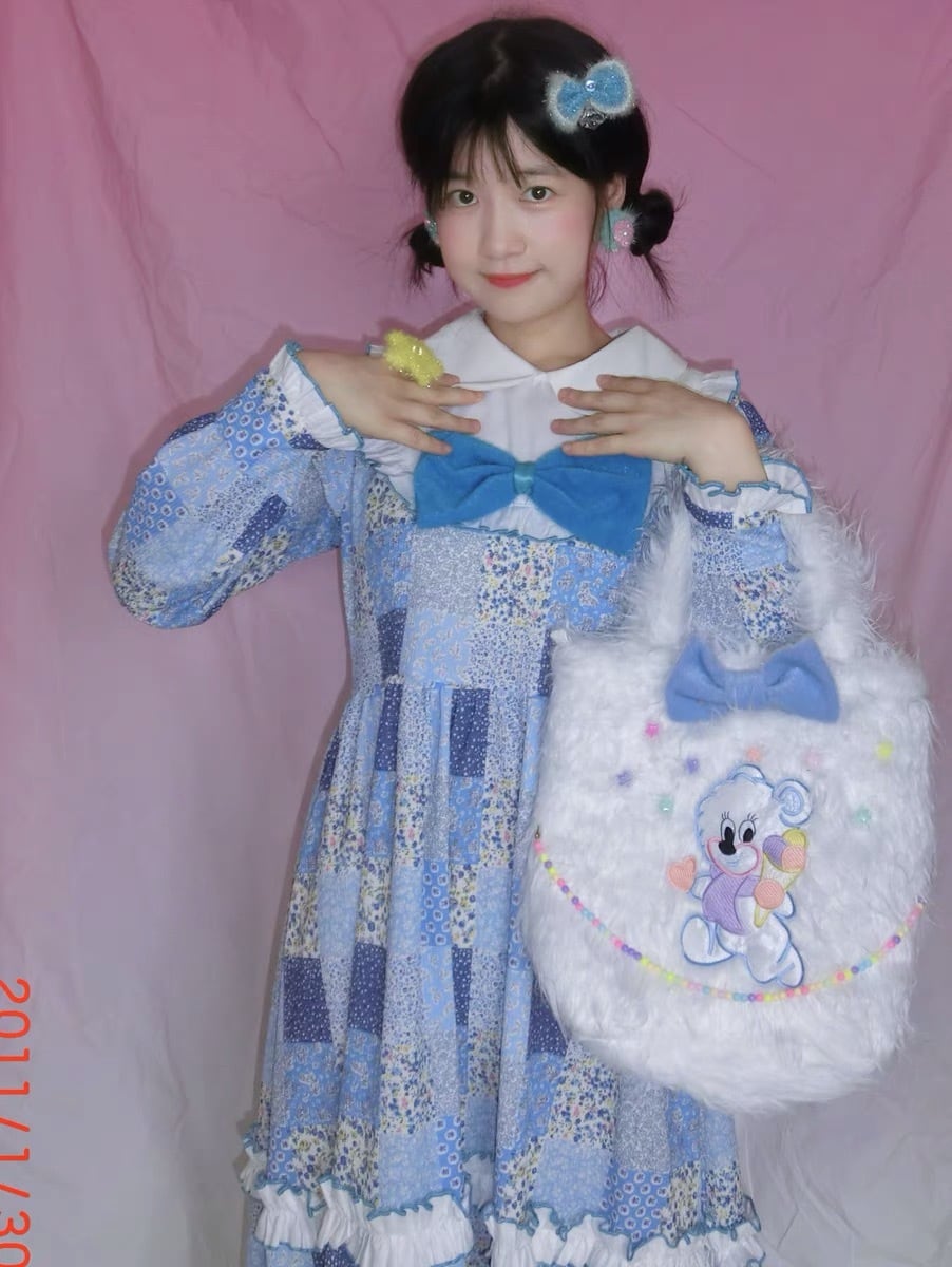 AngelicPretty♡水玉ドット柄♡うさ耳 ドレスワンピース☆Lolita