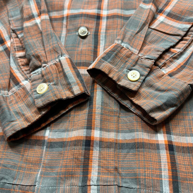 50's WASHINGTON DEE CEE オープンカラーチェックシャツ DAN RIVER社