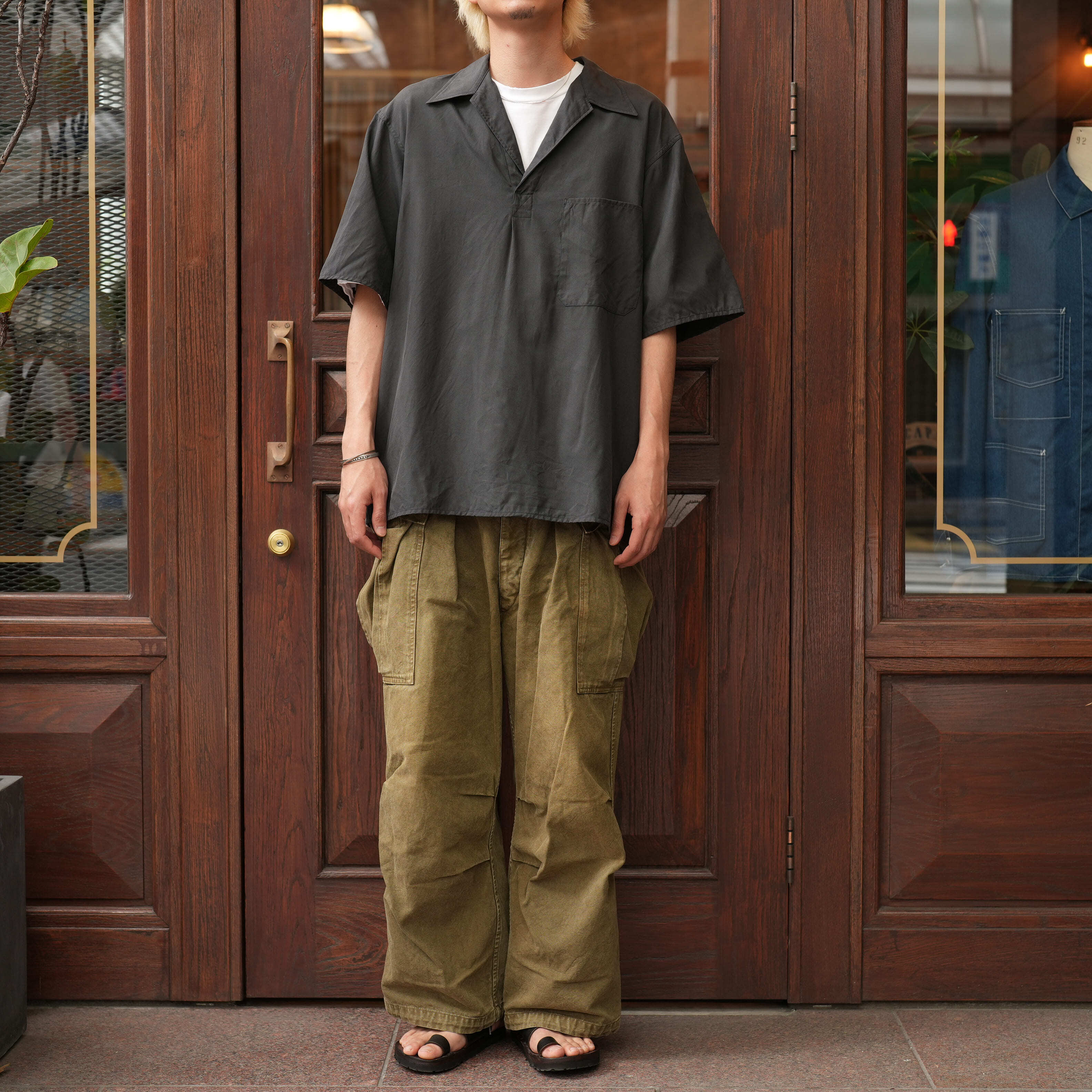 KAPTAIN SUNSHINEストールキャプテンサンシャイン/コットン×シルク Kaptain Sunshine / Silk Cotton Scarf ｜ ARCH HERITAGE – MENS BLOG