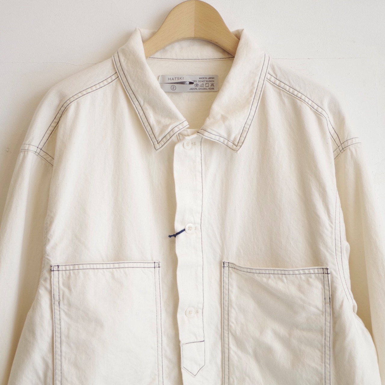 HATSKI  Faux Pullover Denim Shirt