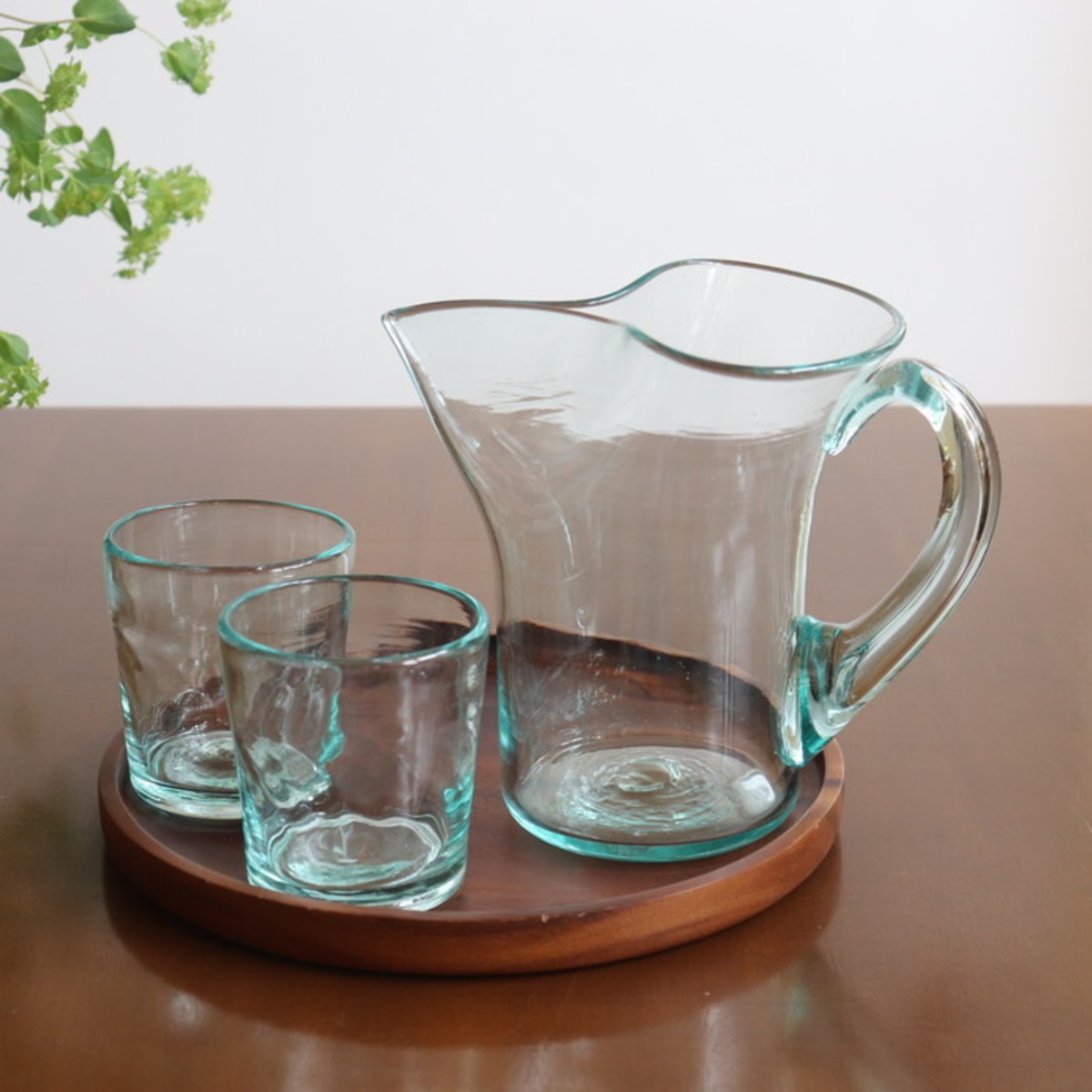 琉球ガラス 奥原硝子製造所 ペリカンピッチャー Ryukyu glass #283 