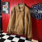 90s Marlboro / ヌバックレザー ジャケット / 本革 / 裏地マップ柄 / マルボロ