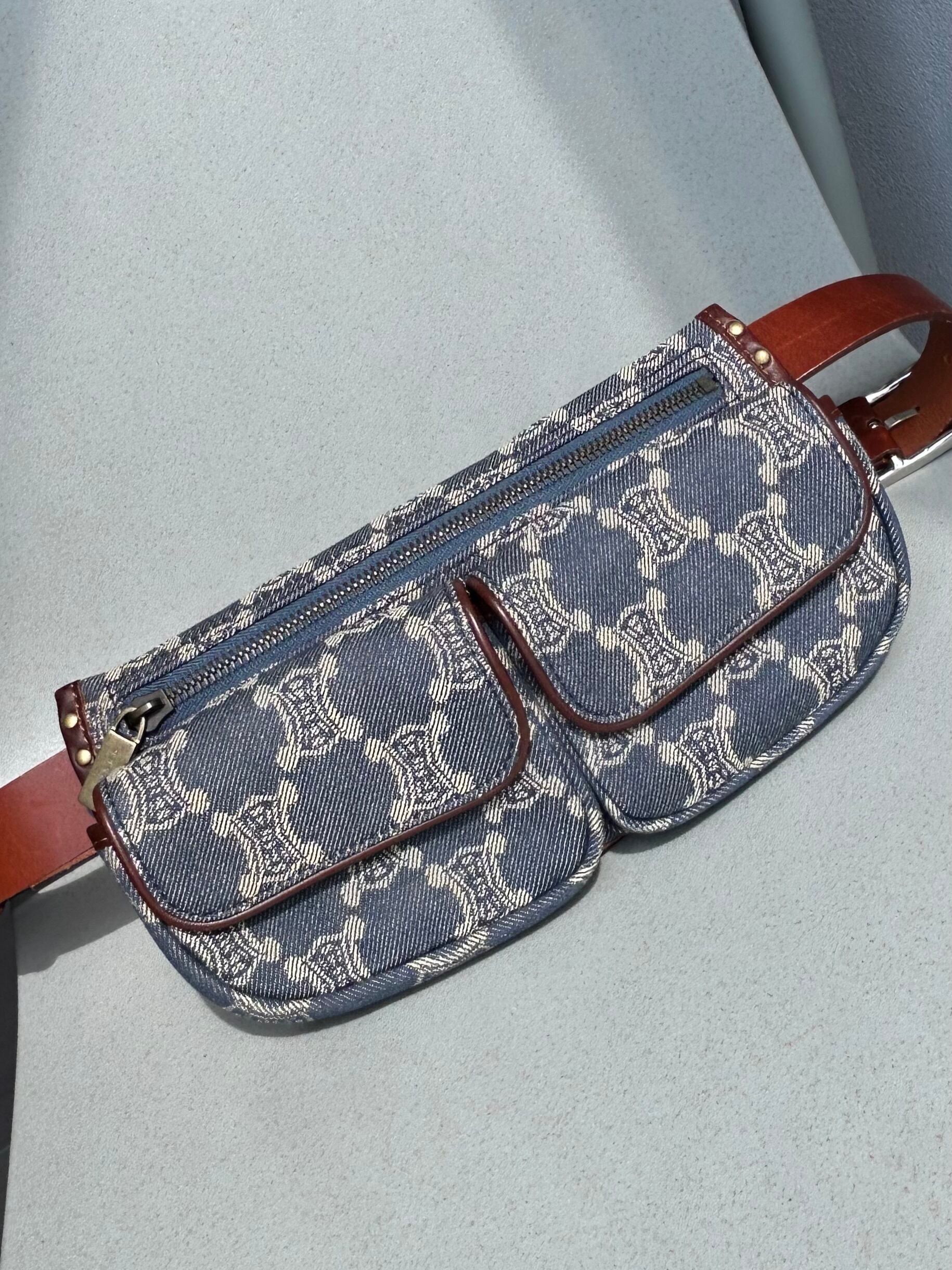 CELINE （セリーヌ）パリマカダム ウエストポーチ デニムバッグ | kame