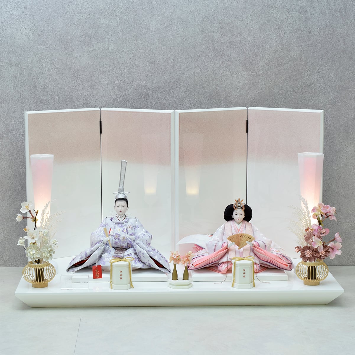 雛人形 親王飾り【風花】おしゃれ|モダン|今どき| おすすめ|かわいい|和モダン