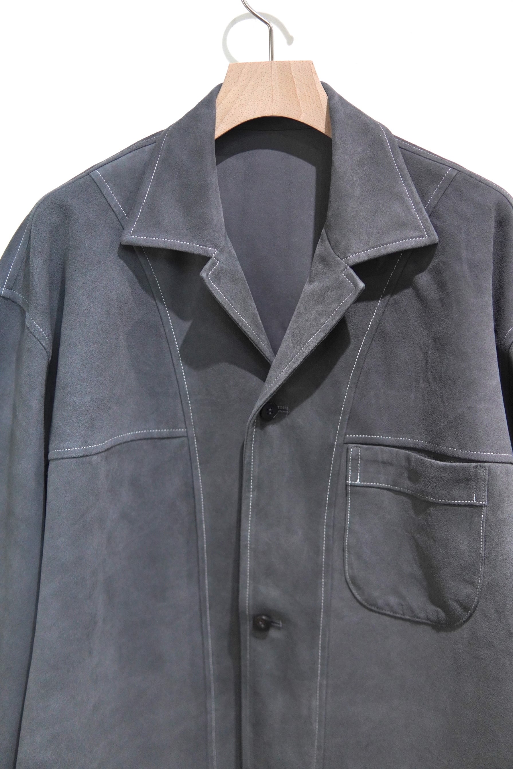 Cale / Sheep suede light Jacket coat | POETRY