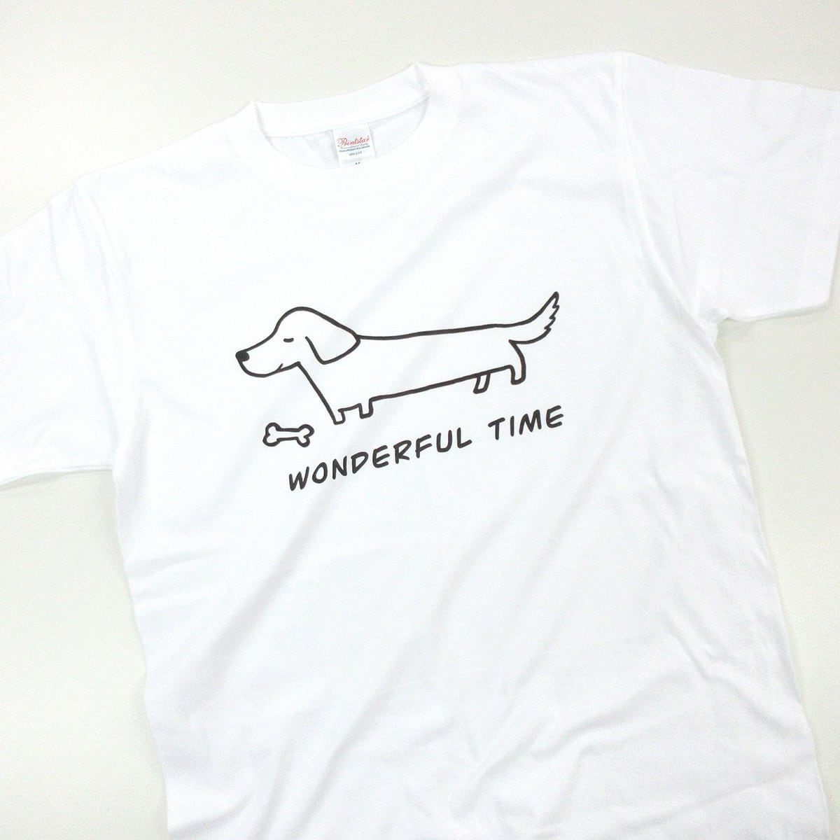 ミニチュアダックス ワンダフルタイム Tシャツ dog67 犬 服 ゆるい イラスト Tシャツ
