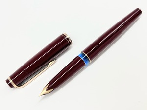 '60s　モンブラン Ｎｏ ２２ ボルドー　MONTBLANC No 22　（極細字）　14K　　　　　02151