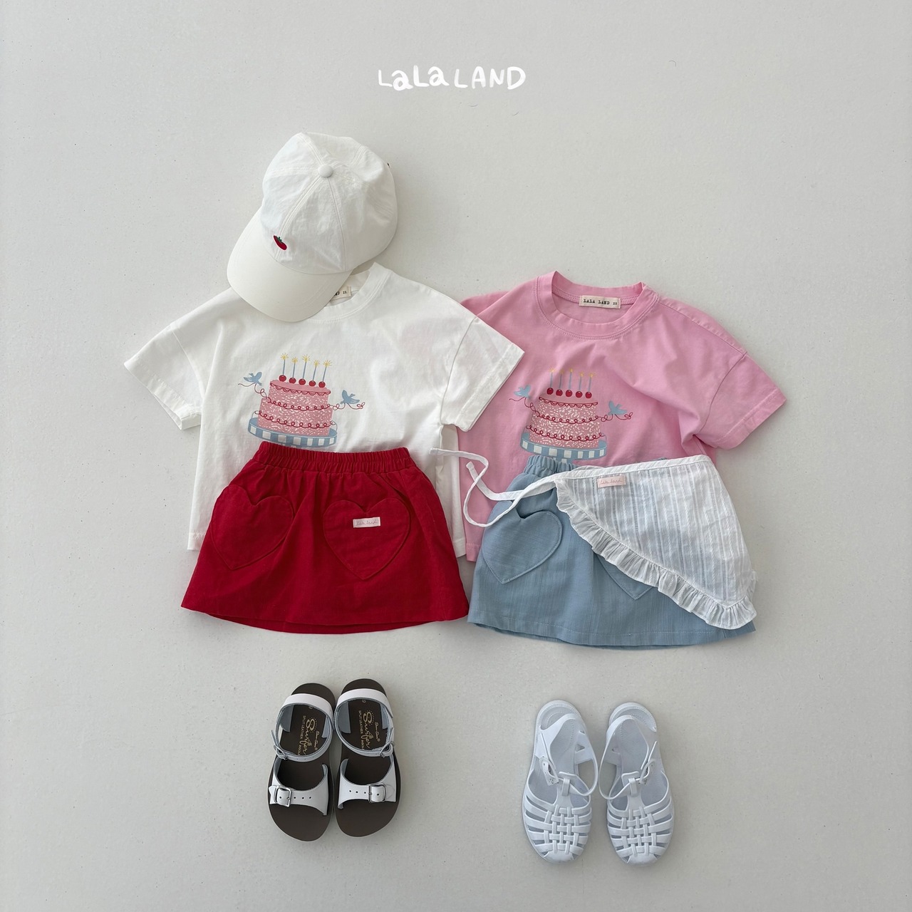 【取寄/韓国直送】LALALAND 26/SM （Kids）ケーキTシャツ｜夏服｜韓国子供服