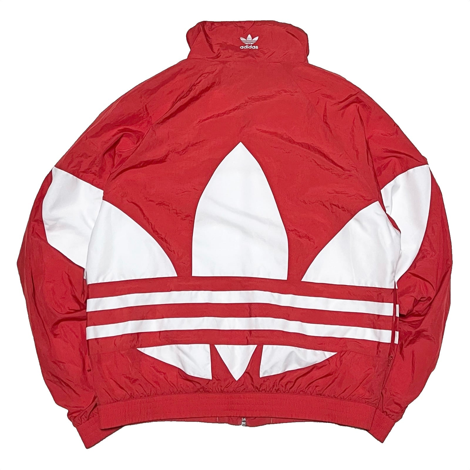 size M】ADIDAS アディダス ビッグトレフォイル ナイロンジャケット ...