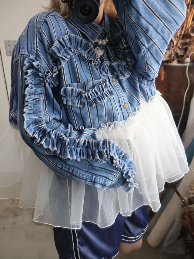 frill shirt tops