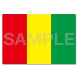 世界の国旗ポストカード ＜アフリカ＞ ギニア共和国 Flags of the world POST CARD ＜Africa＞ Republic of Guinea