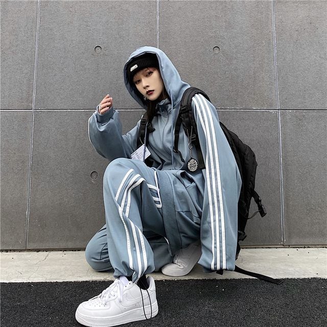 予約販売】メンズ セットアップ 上下 バイカラー ブラック ブルー 3本