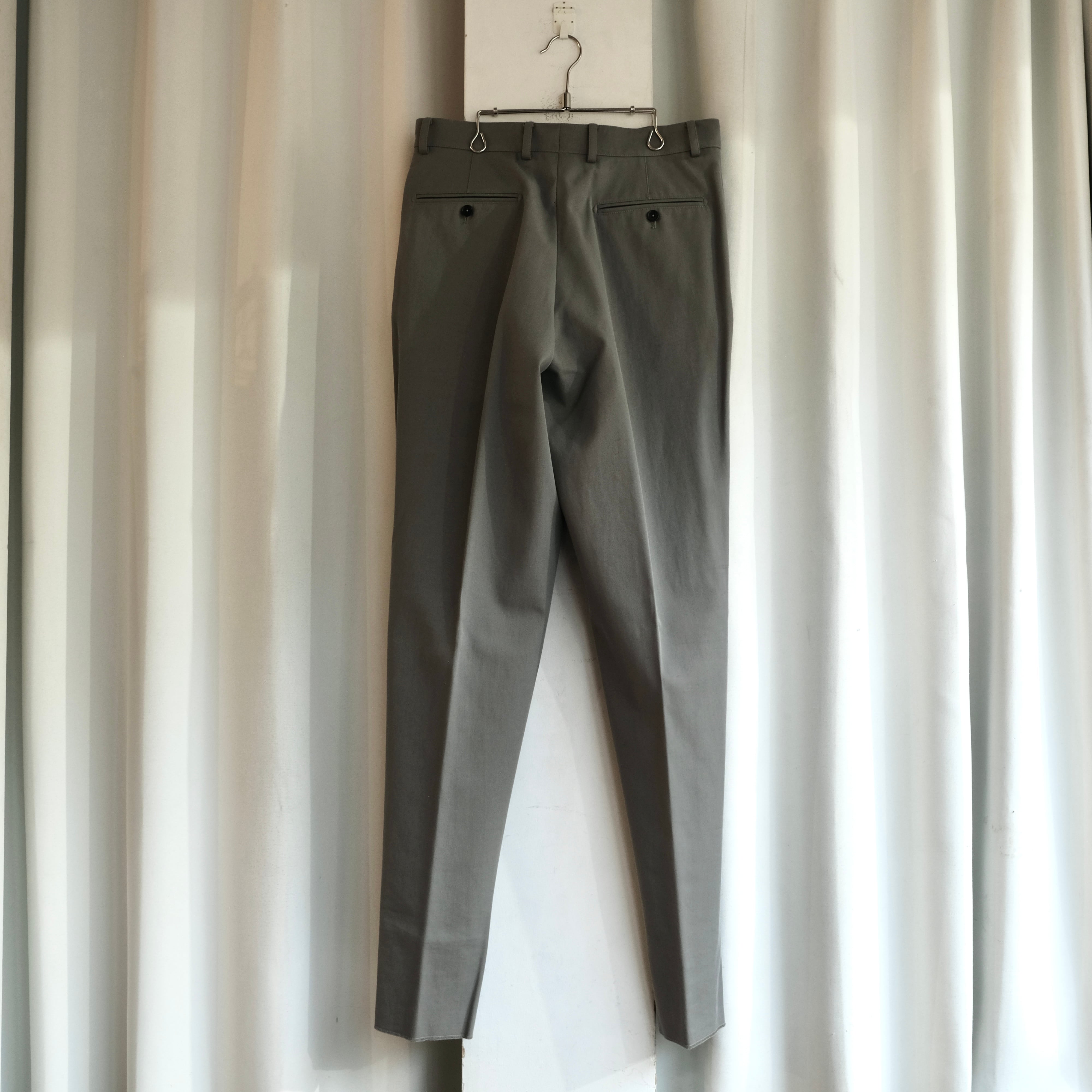 【ほぼ未使用】HERMES コットンツイル スラックス カーキ L相当 HERMES COTTON TWILL SLACKS 未使用品 | safarionline