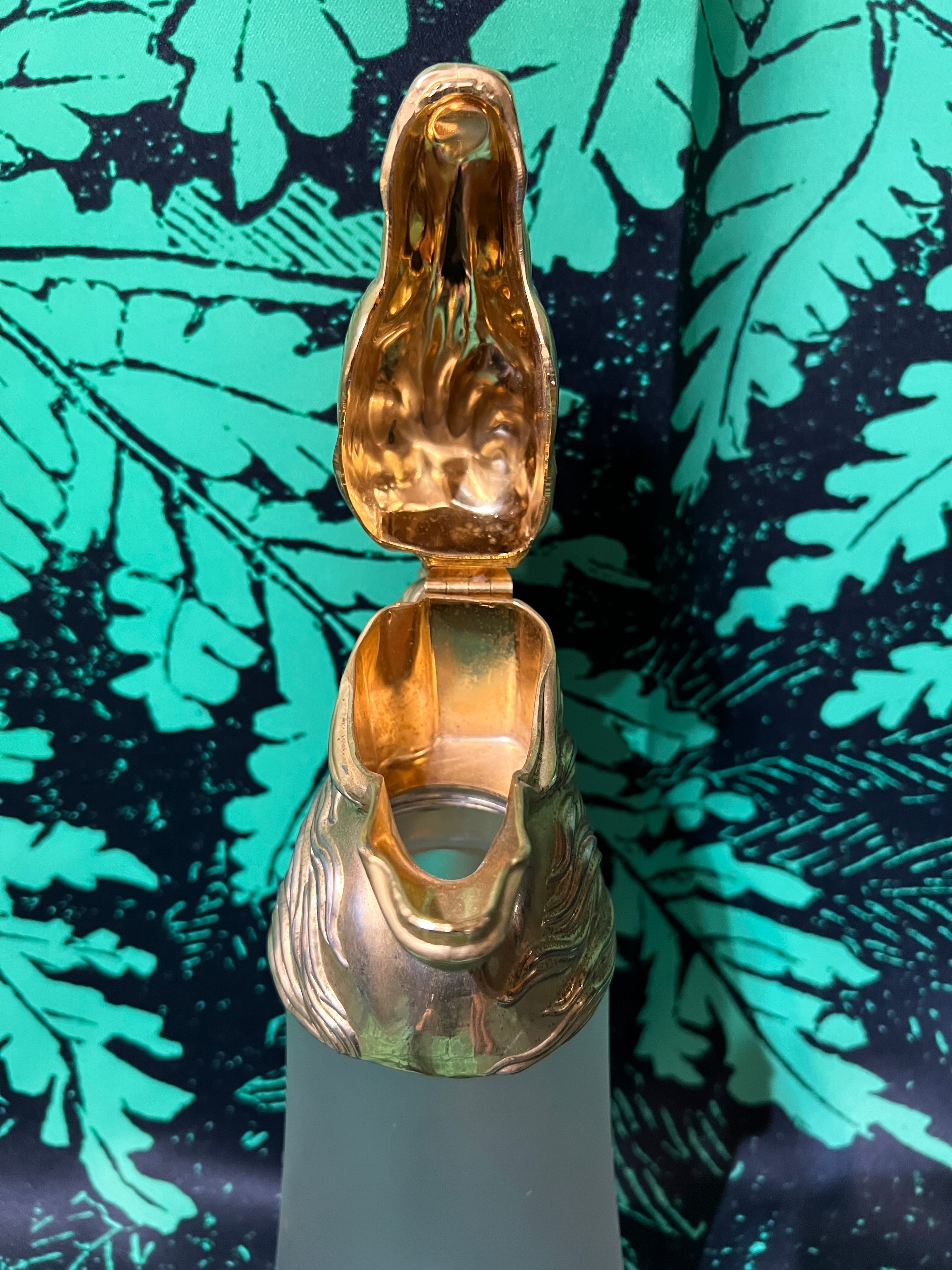 馬 金属 馬の頭の造形のピッチャー ヴィンテージ ビンテージ