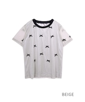 チュールレイヤードミニリボンTOPS (BEIGE) CQ-46082
