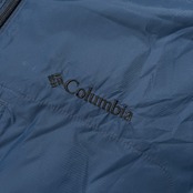 Columbia コロンビア ジップアップ ナイロンジャケット サイズ L /ネイビー/アウトドア/襟フード収納