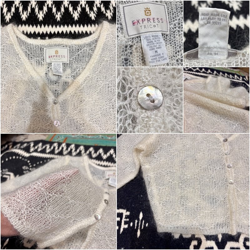 80～90s EXPRESS TRicot エクスプレストリコ モヘア混 シアーニット