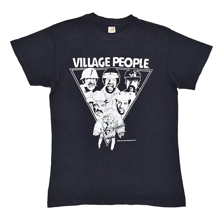 1979 VILLAGE PEOPLE ヴィレッジピープル IN THE NAVY ヴィンテージTシャツ 【M】 @AAE1061