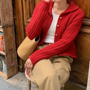 twisted knit sweater jacket