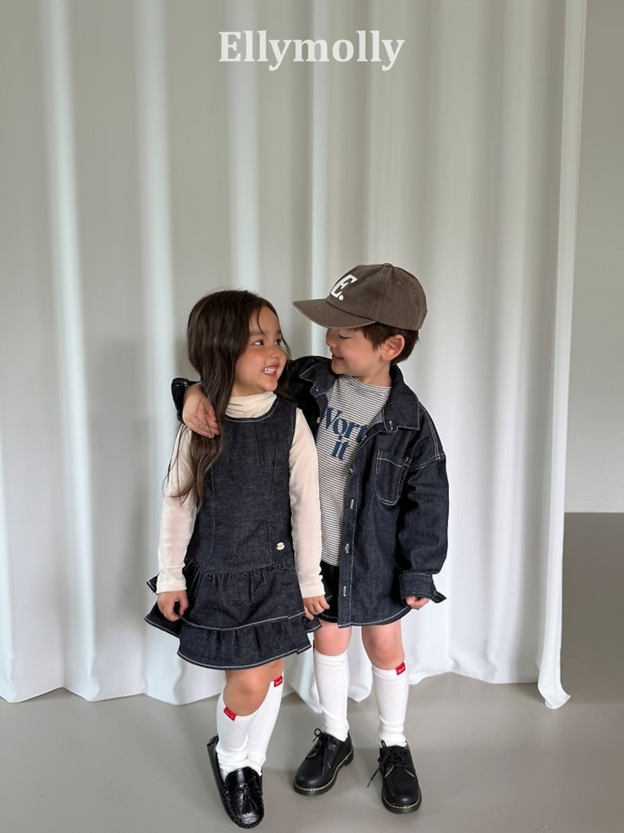 韓国子供服 / 26Autumn / ELLY MOLLY / ノンフェードビジョシャツ / 秋服 *5~15*