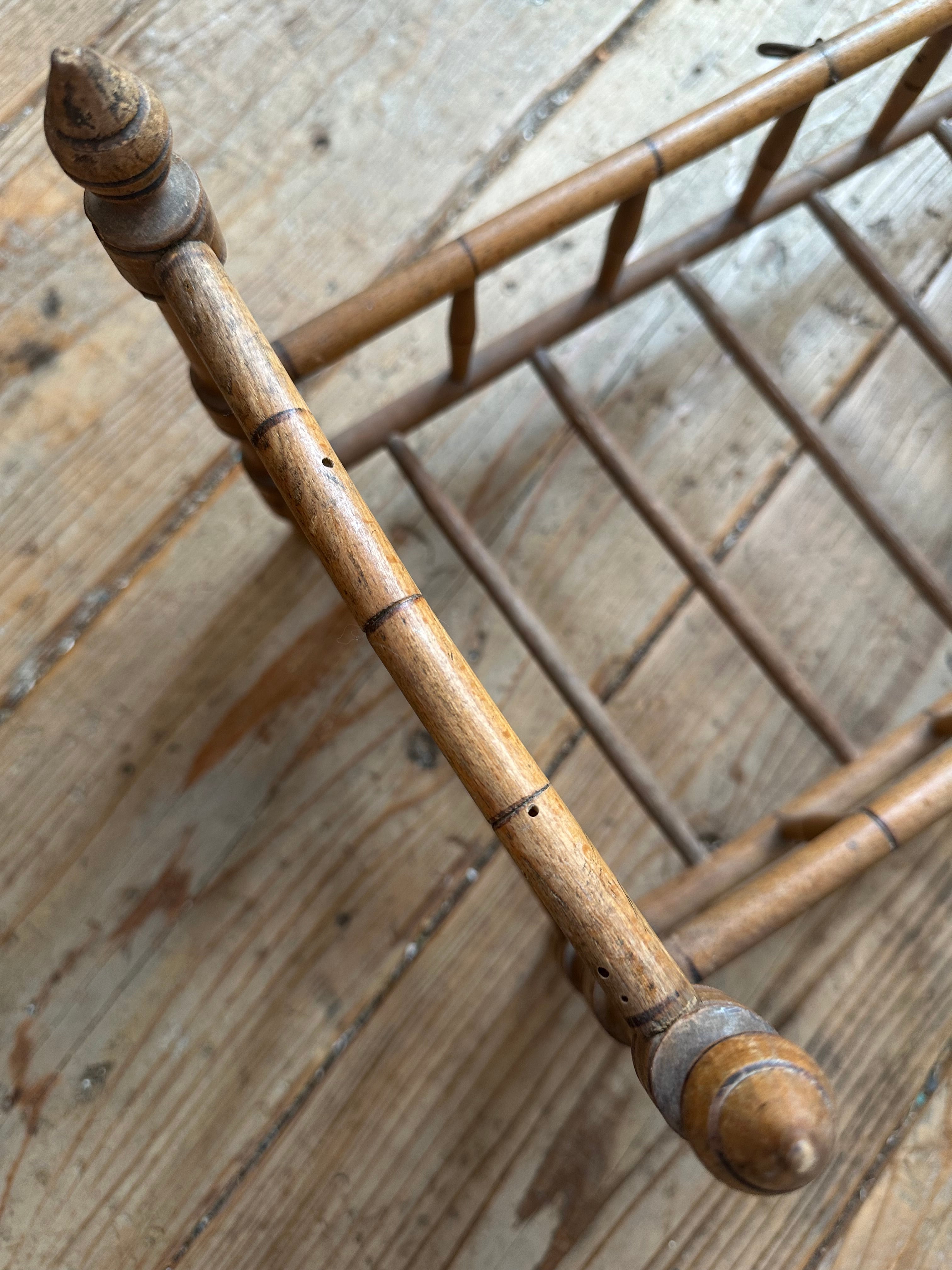 フランス　アンティーク　ドール　ベッド　木製 木製ドールベッド ブラウン | Brocante de La Cocotte （フランス