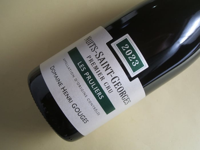 ニュイ・サン・ジョルジュ 1級 レ・プリュリエ 2023年 ドメーヌ・アンリ・グージュ