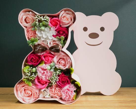 ソープフラワー ベアBOX | &flowery ｱﾝﾄﾞﾌﾗﾜﾘｰ
