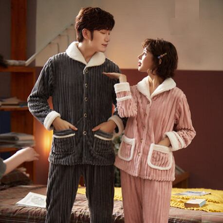 ルームウェア もこもこ ペア レディース メンズ パジャマ 秋 冬 寝巻き 部屋着 上下セット 長袖 前開き モコモコ ボア カップル おそろい コーデ 暖かい 楽ちん ゆったり 2点セット セットアップ パンツ フランネル ベルベット ホームウェア ナイトウェア 大人 かわいい