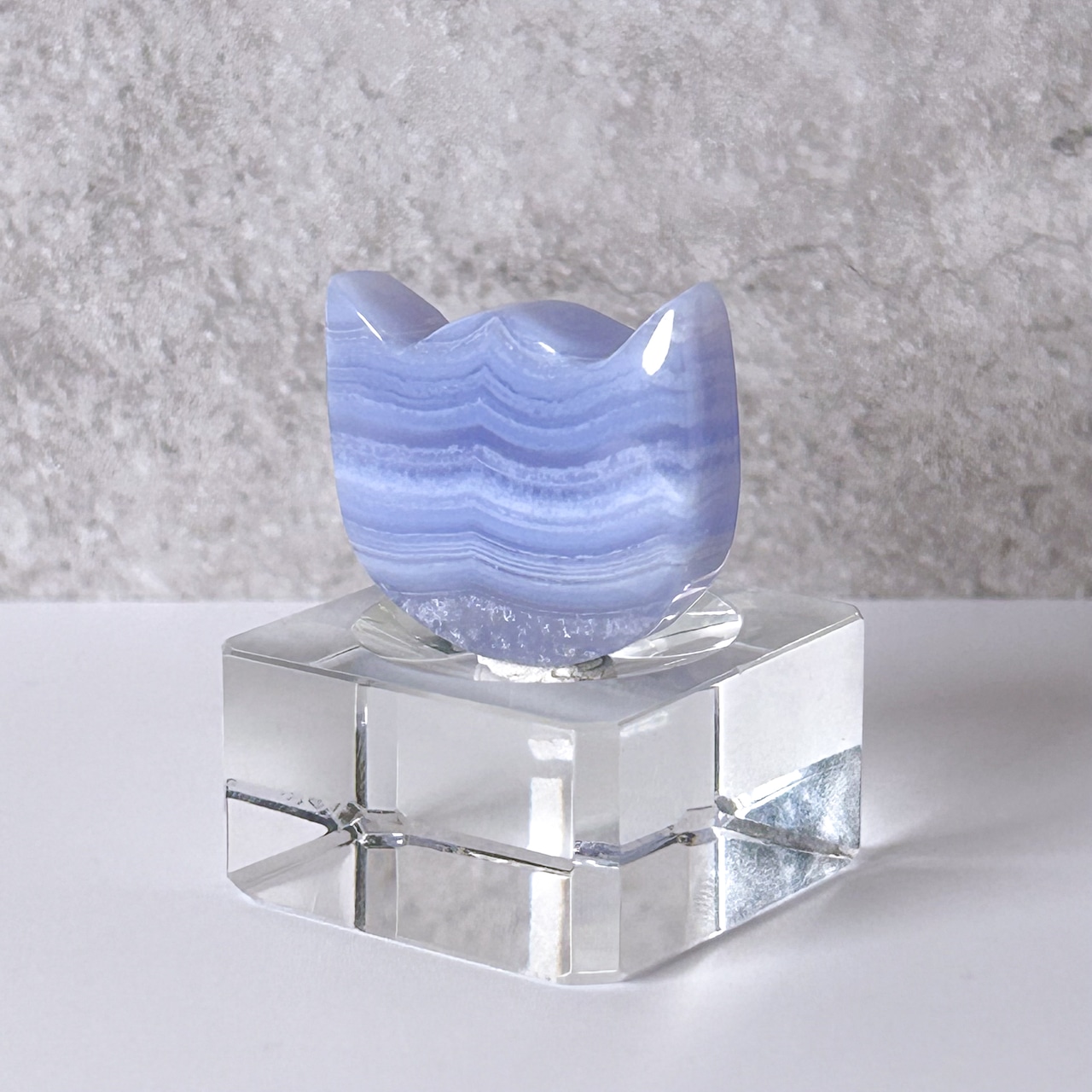 ブルーレースアゲート 猫 ✳︎ Blue Lace Agate ✳︎ 天然石