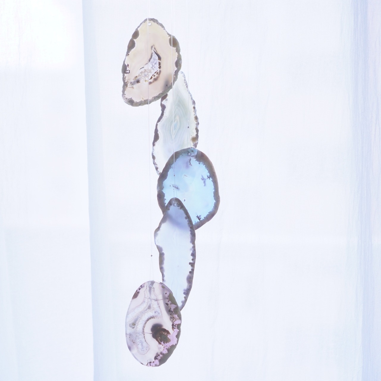 Sea Creatures 02 - アゲートヒーリングチャイム / Agate Sun Catcher Wind Chime 420