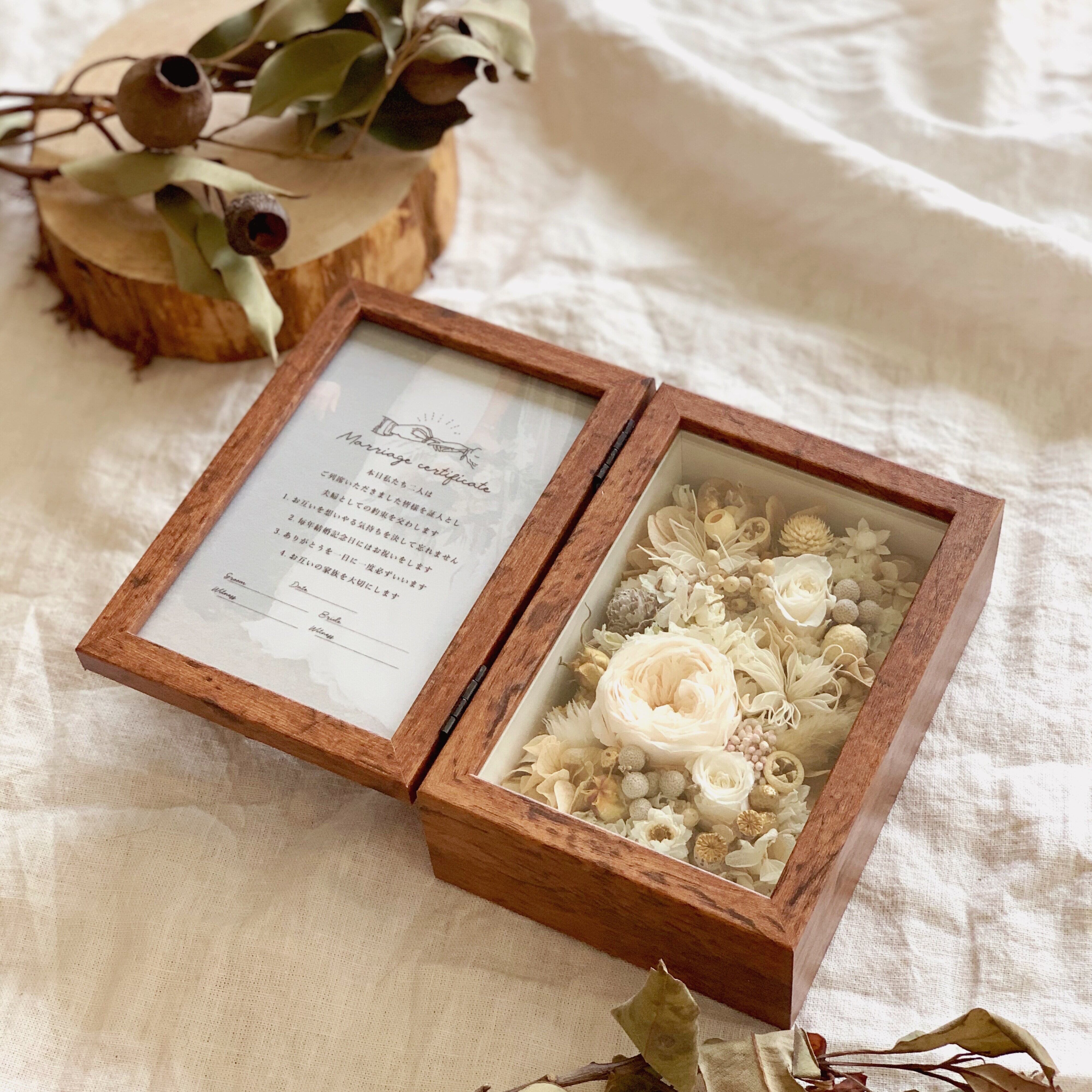 限定1点】結婚証明書 フラワーボックス ② | DIY store PBW 限定1点】結婚証明書 フラワーボックス ② | DIY store PBW
