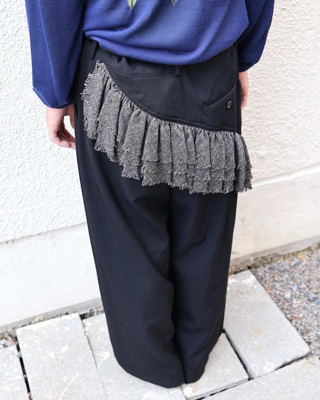 【Y's】hip design straight slacks