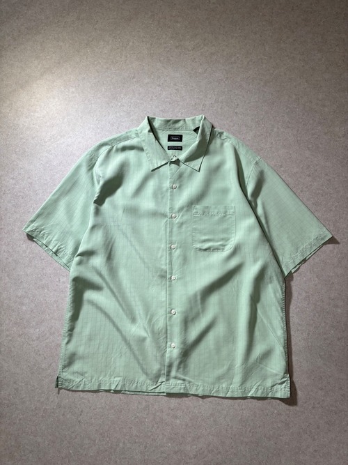 00s Haggar poly rayon shirt