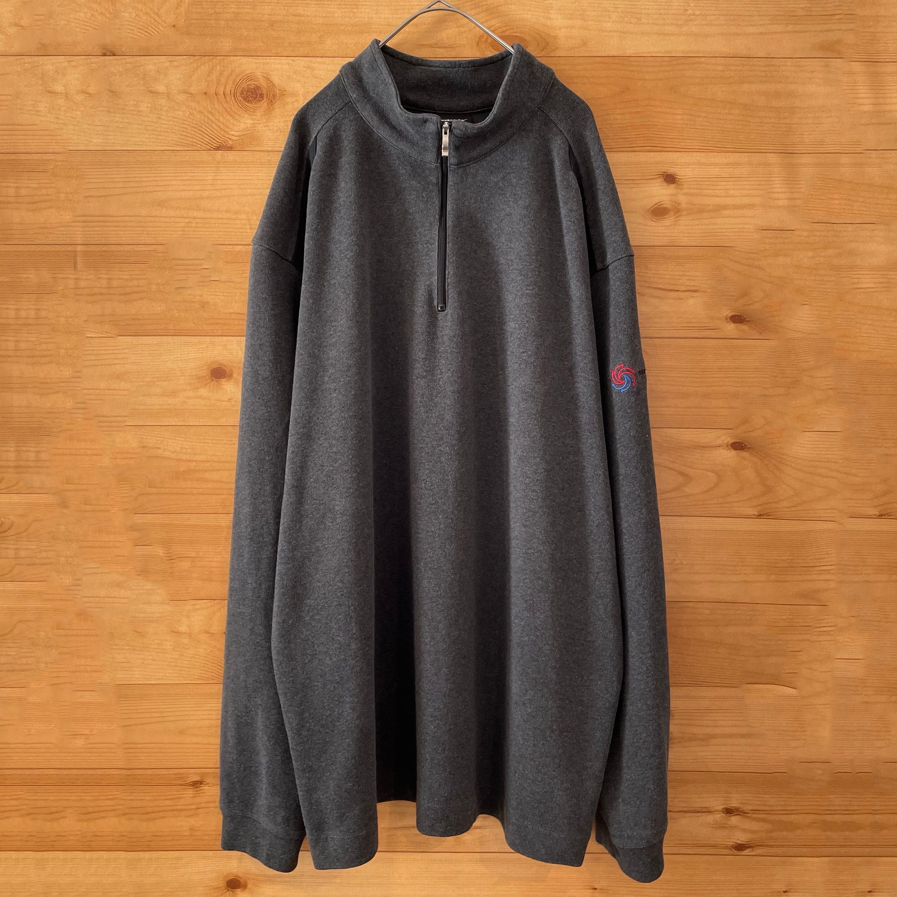 NIKE】ハーフジップ スウェット 企業系 ワンポイントロゴ Swoosh