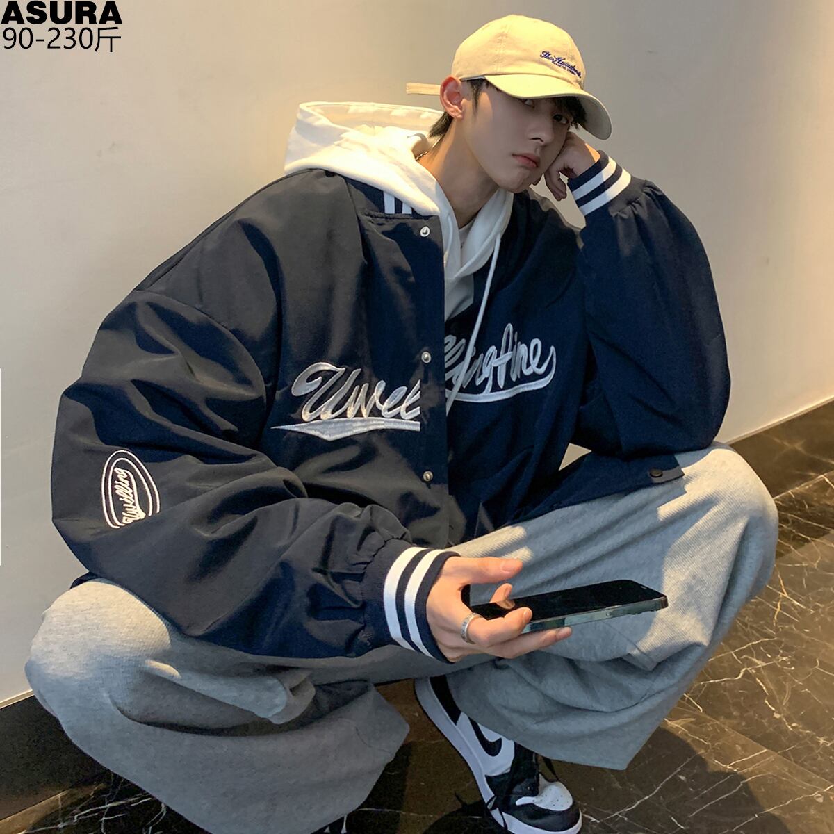 ジャケット レディースルーズオータム 大きめサイズ 秋物 ASURAプラスサイズメンズ11250880295