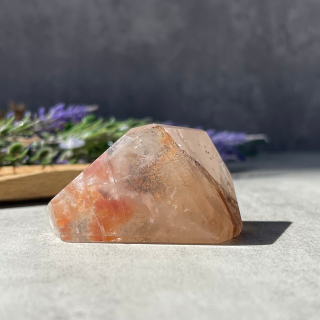 ブラジル・バイーア州産【ゴールデンヒーラー＆ローズクォーツ】フリーフォーム ⑩ 鉱物 天然石 パワーストーン