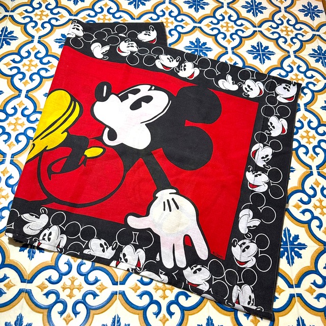 【SET】vintage"Mickey Mouse" bed cover/pillow case