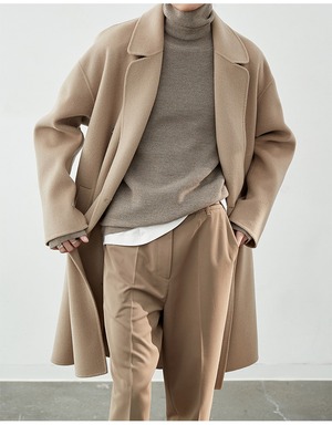 premiumダブルチェスターコート