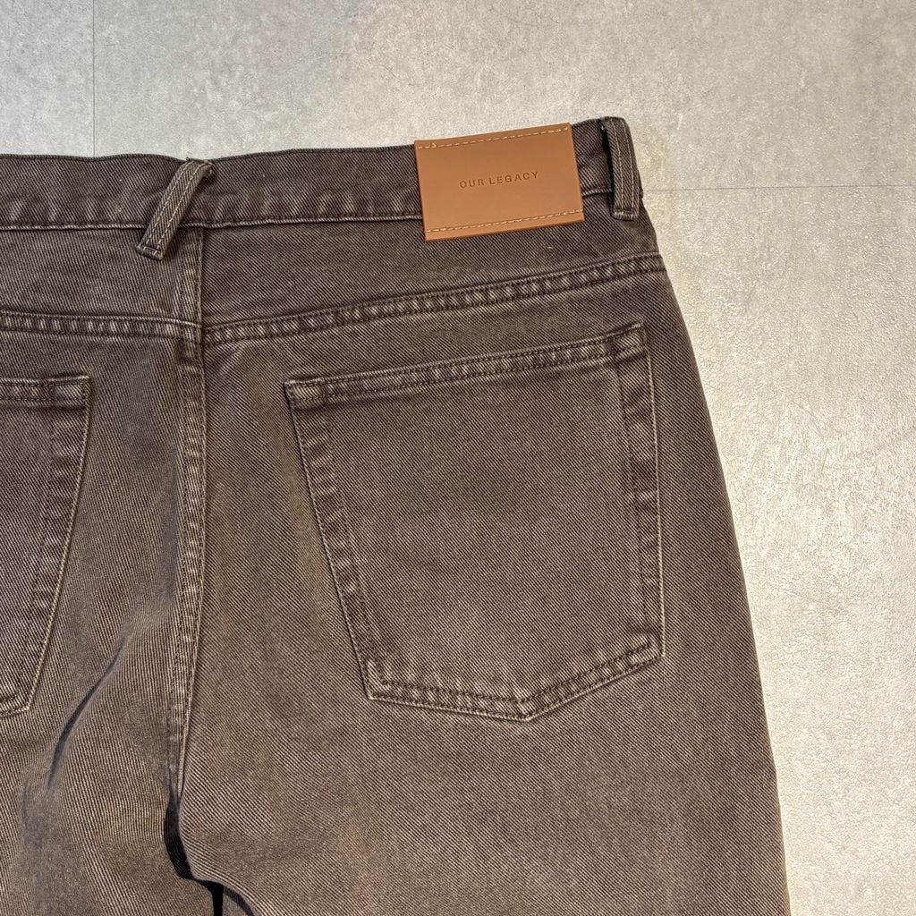OUR LEGACY アワーレガシー 25SS 70's CUT Choco Overdye フレアデニム