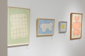 < しまむらひかり > リソグラフ作品（額付き）「あざらしのぬいぐるみ」