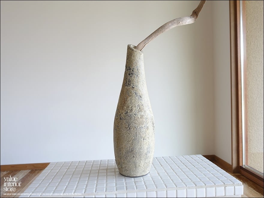 ドライフラワーベースallong/G 花器 テラコッタ レトロ調 アンティーク調 焼き物 地中海インテリア vase