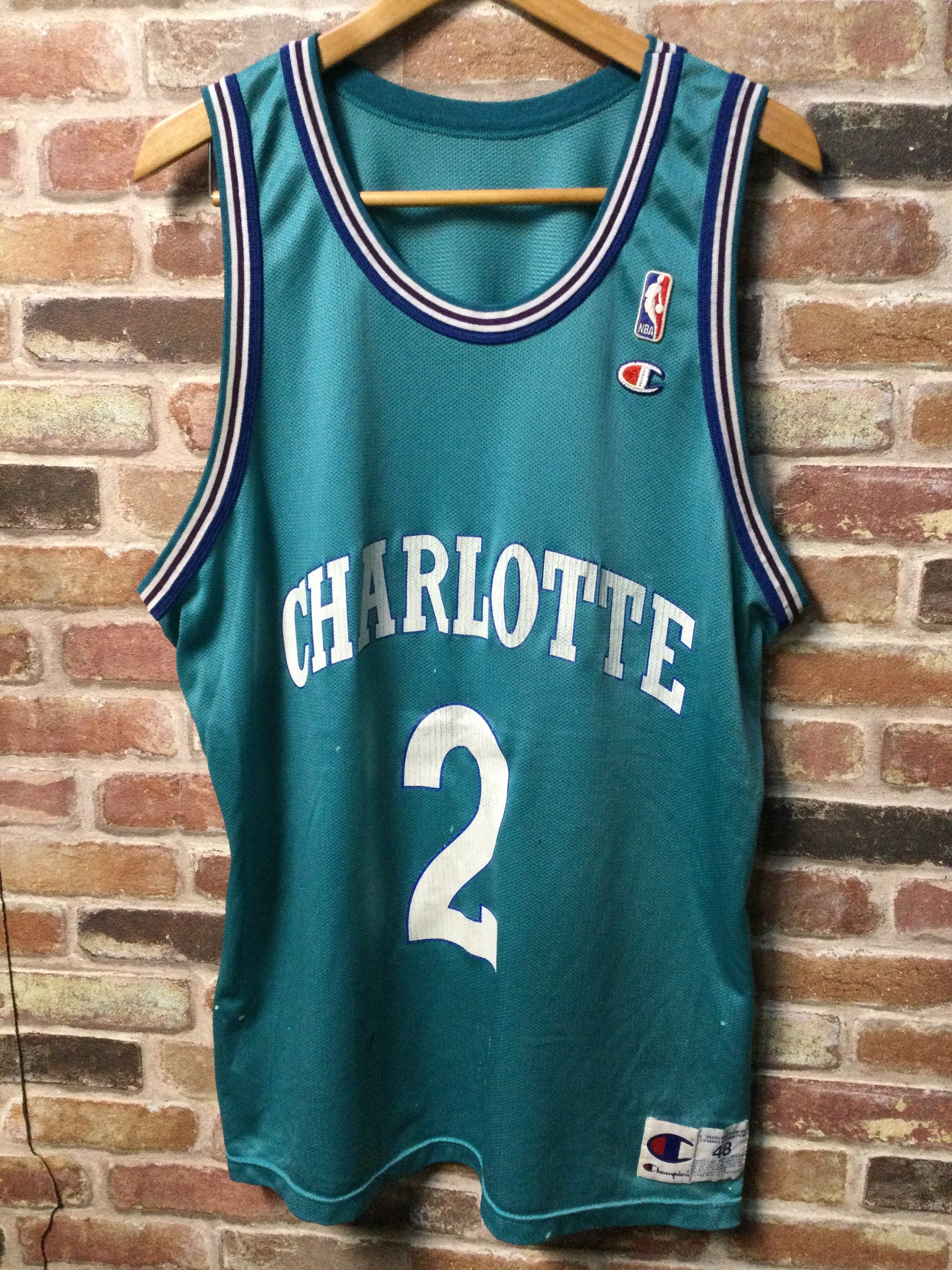 D2827 サイズ48 USA古着 NBA チャンピオン CHARLOTTE バスケ タンク