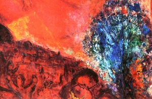 マルク シャガール絵画「ソロモンの雅歌」額縁4色選択可能 作品証明書 展示用フック 限定375部エディション付複製画ジークレ