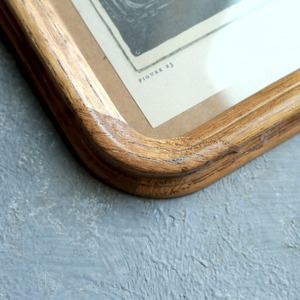 木の質感が温かい、ナチュラルなフォトフレーム｜木製 フォトフレーム ヴィンテージ調 丸角