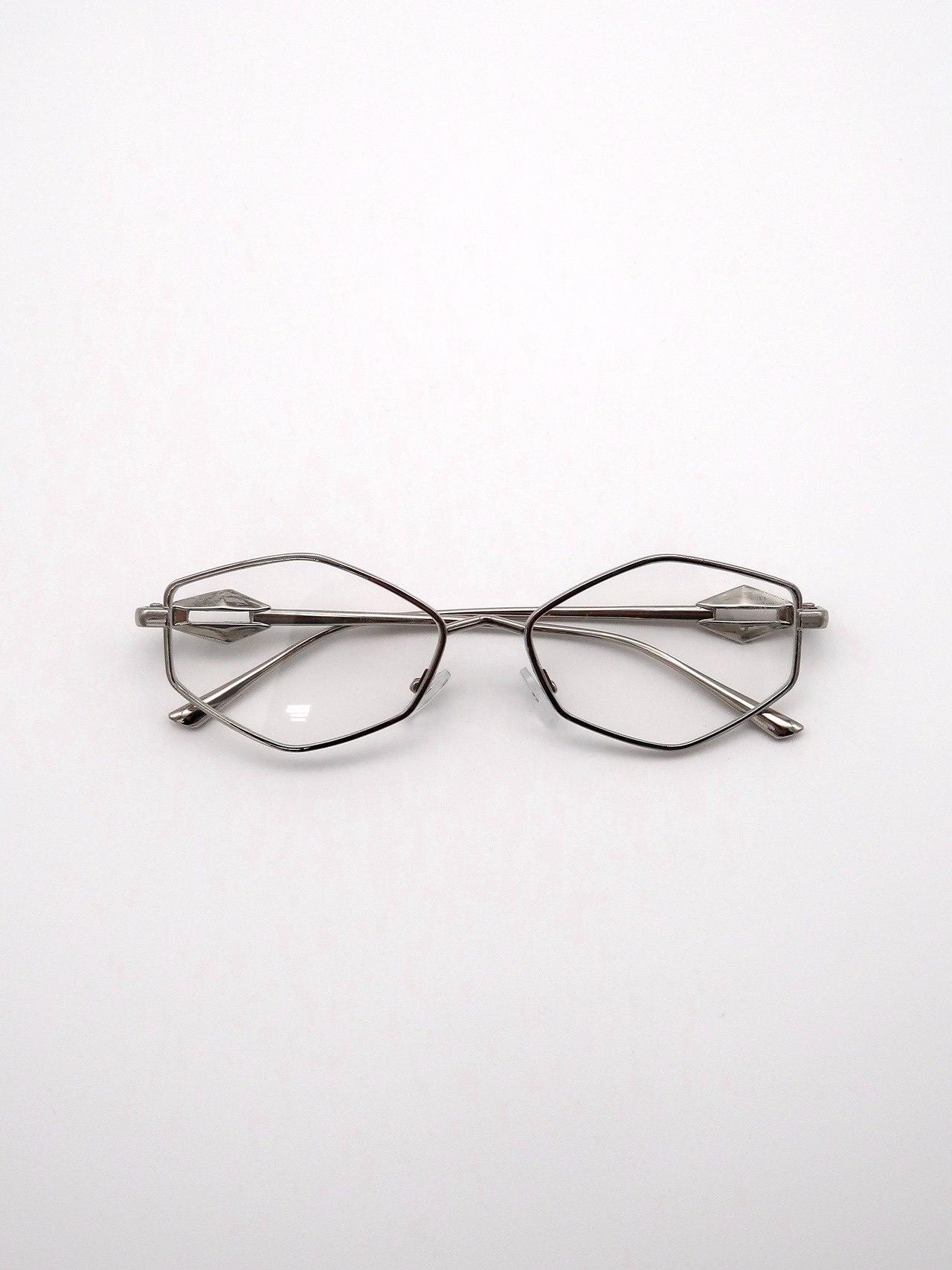Glasses 022 Silver Prism (Clear)