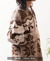 ◆ノルディック ルーズ カウチンニット◆jp-100852